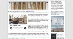 Desktop Screenshot of bathroomwindowcurtains.net